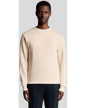 Lyle & Scott Superfine Cotton Crew Neck Sweatshirt - Natural
