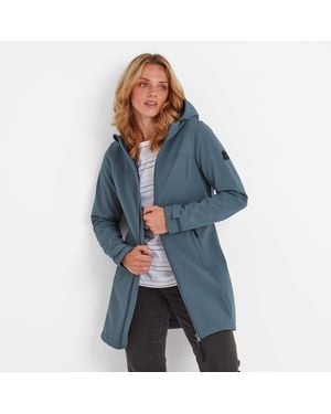 TOG24 Keld Softshell Long Jacket Stone - Blue