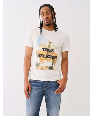 TRUE RELIGION Embroidered Cowboy Tee - White