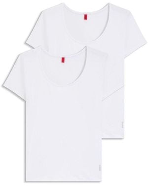 HUGO Pack Of Underwear T Shirts - White