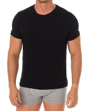 Q En Bamboo Short Sleeve Undershirt Q603 - Black