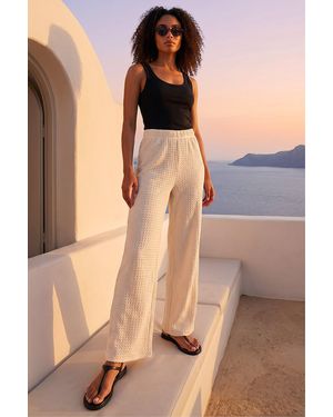 D.u.s.k Textured Jersey Trouser - Natural