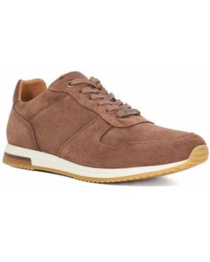 Dune Trilogy Lace-Up Runner Trainers - Brown