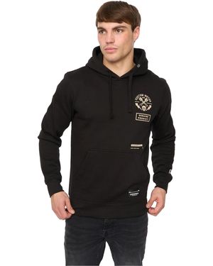 Crosshatch Moules Hoodie - Zwart