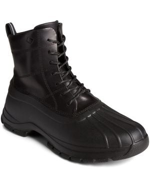 Sperry Top-Sider Duck Float Leather Wellington Boots - Black