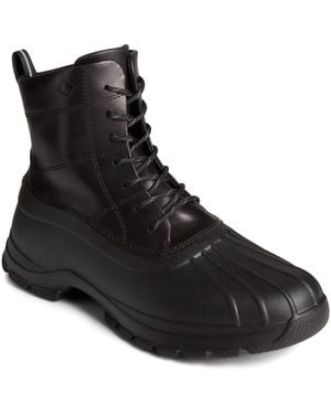 Sperry Top-Sider Duck Float Leather Wellington Boots - Black