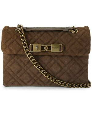 Kurt Geiger Suede Regular Kingsley Bag - Brown
