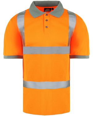 Dickies High Visibility Safety Polo Shirt - Orange
