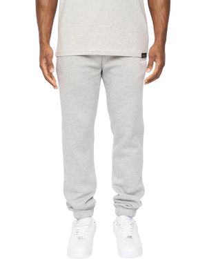 Crosshatch Preece Jogging Bottoms Marl) - Grey