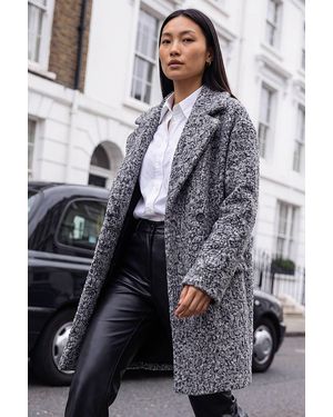 Roman Salt And Pepper Soft Coat - Grey