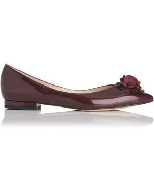 LK Bennett Poppie Flats, Oxblood - Brown