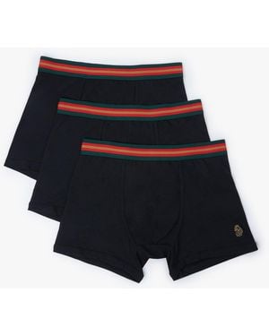 Luke 1977 Rick Long Soft Cotton Trunk Boxers 3 Pack - Black