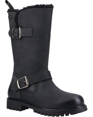 Hush Puppies Winnie Leather Boots - Black