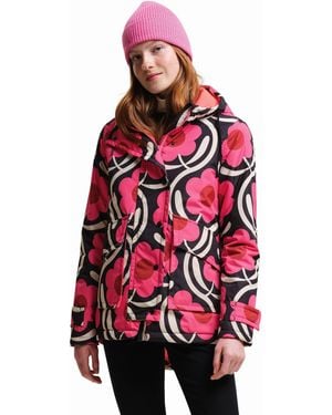 Regatta Ladies Orla Kiely Swing Floral Waterproof Jacket (Apple Blossom) - Red