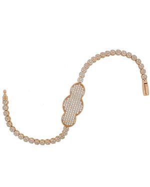 Orphelia Dames 925 Sterling Zilveren Armband - Zwart