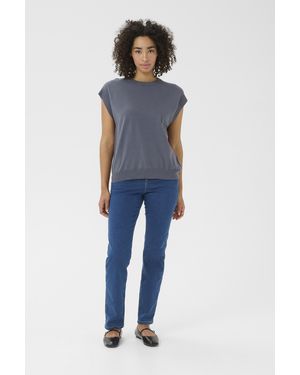 Kaffe Waistcoat Regular Fit - Blue