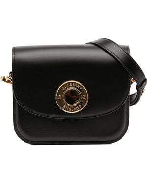 Burberry Pre-Owned Small Leather Elizabeth Crossbody - Black