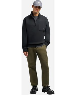 Moose Knuckles Hartsfield 1/4 Zip Sweatshirt - Black