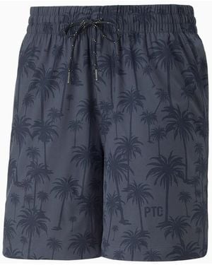 PUMA X Ptc Palm Tree Crew Golf Shorts - Blue