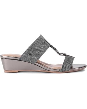 Carvela Kurt Geiger Arletta Mid Wedge Heels - Grey
