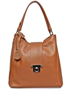 Roberta M Bruin Rundleer Tas