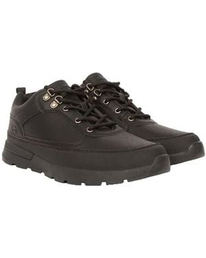 Crosshatch Banbury Leather Boots - Black