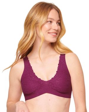 Sloggi 10211241 Zero Feel Lace 2.0 Bralette Bra - Purple