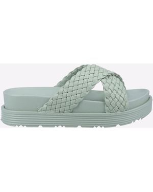 Hush Puppies Serena Mule Sandals - Green