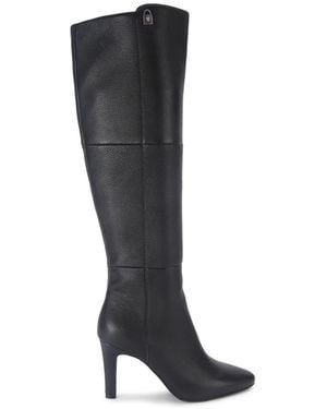 Kurt Geiger Leather Kgl Panelled Knee Boots - Black