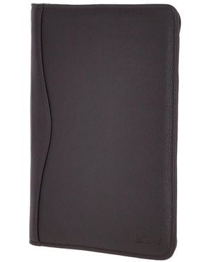 Ashwood Leather A4 Real Document Holder - Black