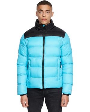 Duck and Cover Synflax Puffer Jacket - Blue