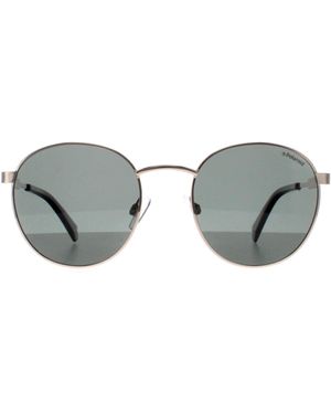 Polaroid Round Polarised Pld 2053/S Metal - Grey