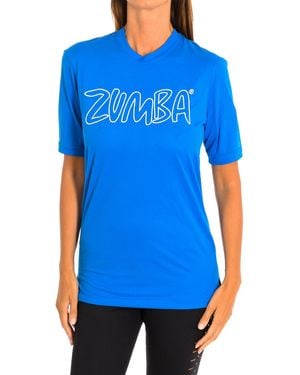 Zumba Sports T-Shirt With Sleeves Z2T00153 - Blue