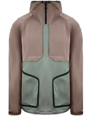 Nicce London Long Sleeve Hooded Dusty Rain Jacket Type 9-21 211 1 01 05 0332 - Grey