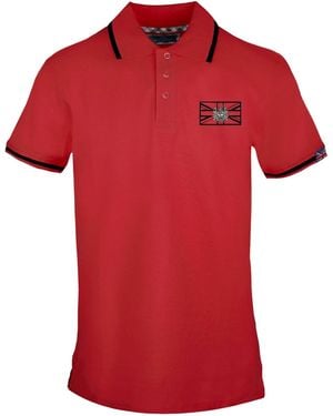 Aquascutum Flag Polo Shirt Cotton - Red