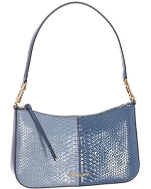 Michael Kors Snake-Effect Shoulder Bag - Blue
