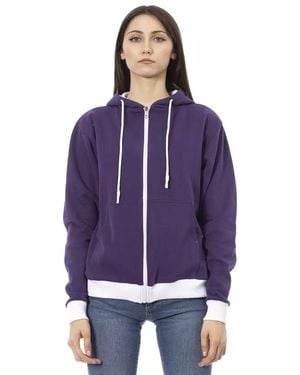 Baldinini Zipup Hoodie Cotton - Purple