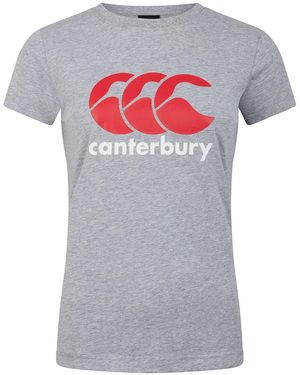 Canterbury Ladies Logo T-Shirt (Classic Marl) - Grey