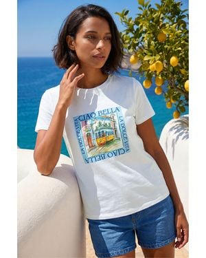 D.u.s.k Ciao Bella Stretch Top - Blue