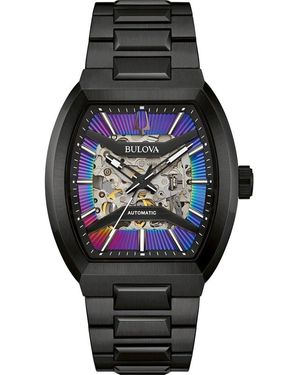 Bulova Maquina Watch 98A320 Stainless Steel - Black
