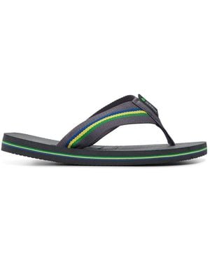Havaianas Urban Stripe Patterned Flip Flop Sandals - Green
