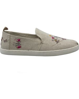 TOMS X Disney Deconstructed Alpargata Gus & Jaq Slip On Shoes 10012724 - Grey