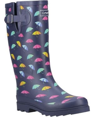 Cotswold Cleeve Tall Rubber Wellington Boots - Blue