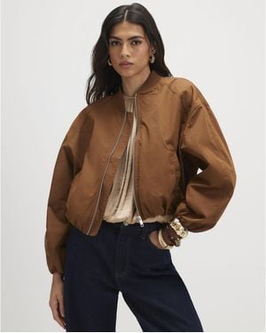 River Island Bomber Jacket Long Sleeve - Brown