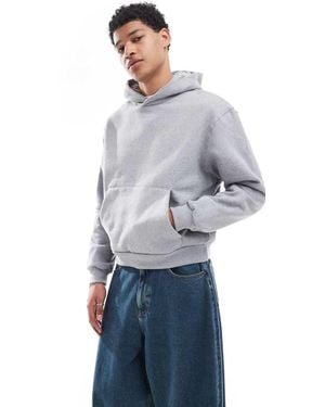 ASOS Premium Heavyweight Boxy Oversized Hoodie 400Gsm - Blue