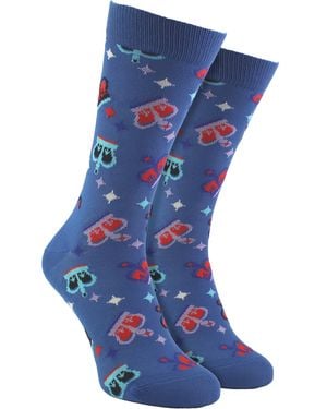 Happy Socks Cotton Crown Design - Blue