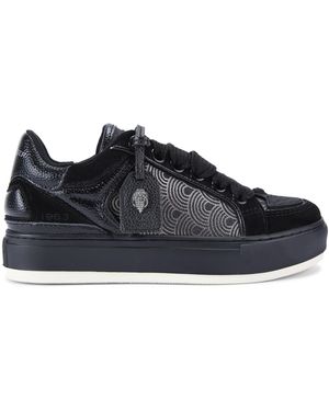 Kurt Geiger Suede Fabric Southbank Tag Trainers - Blue