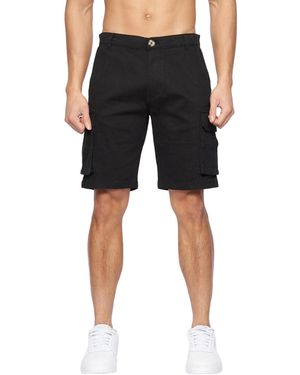 Crosshatch Frentons Cargo Shorts - Black
