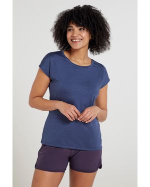 Mountain Warehouse 'Panna Ii' T-Shirt Sun Protection Relaxed Fit Sports Tee - Blue