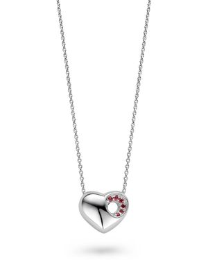 Orphelia 925 Sterling Chain With Pendant - Black